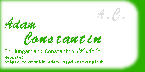 adam constantin business card